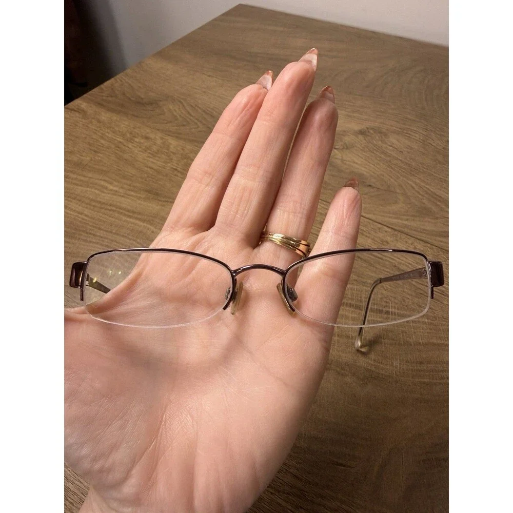 Versace Versus MOD 7006 1043 Rose Gold Metal Half Rim Glasses